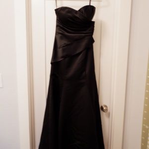 Bill Levkoff Black Strapless Bridesmaids' Dress -